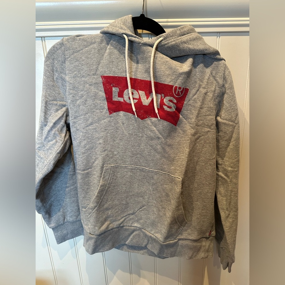 LEVI’s Men’s Size Small Grey & Red Hoodie